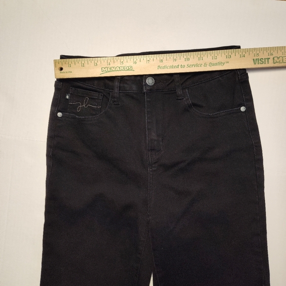 Judy Blues Black Denim Jeans Junior Size 9/29 Straight Leg - Picture 3 of 10